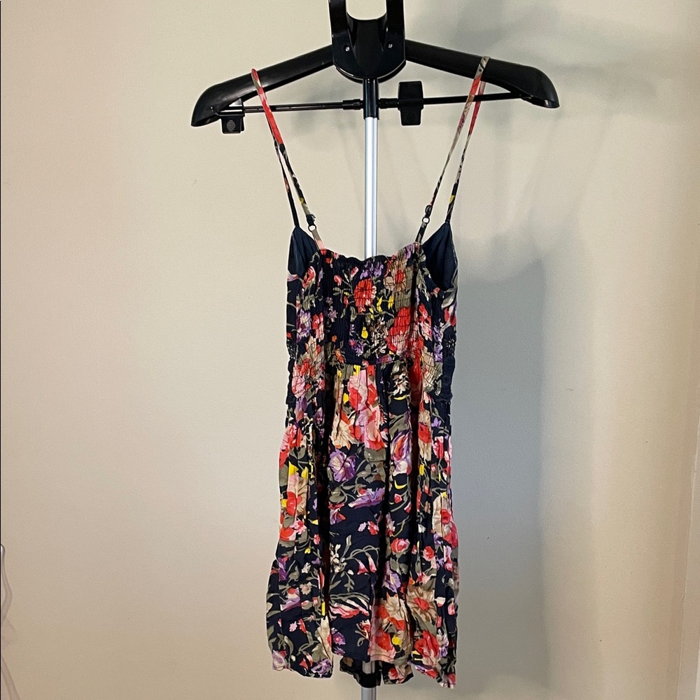 Band of Gypsies Spaghetti Strap Floral Dress with Waist detail - Picture 7 of 9